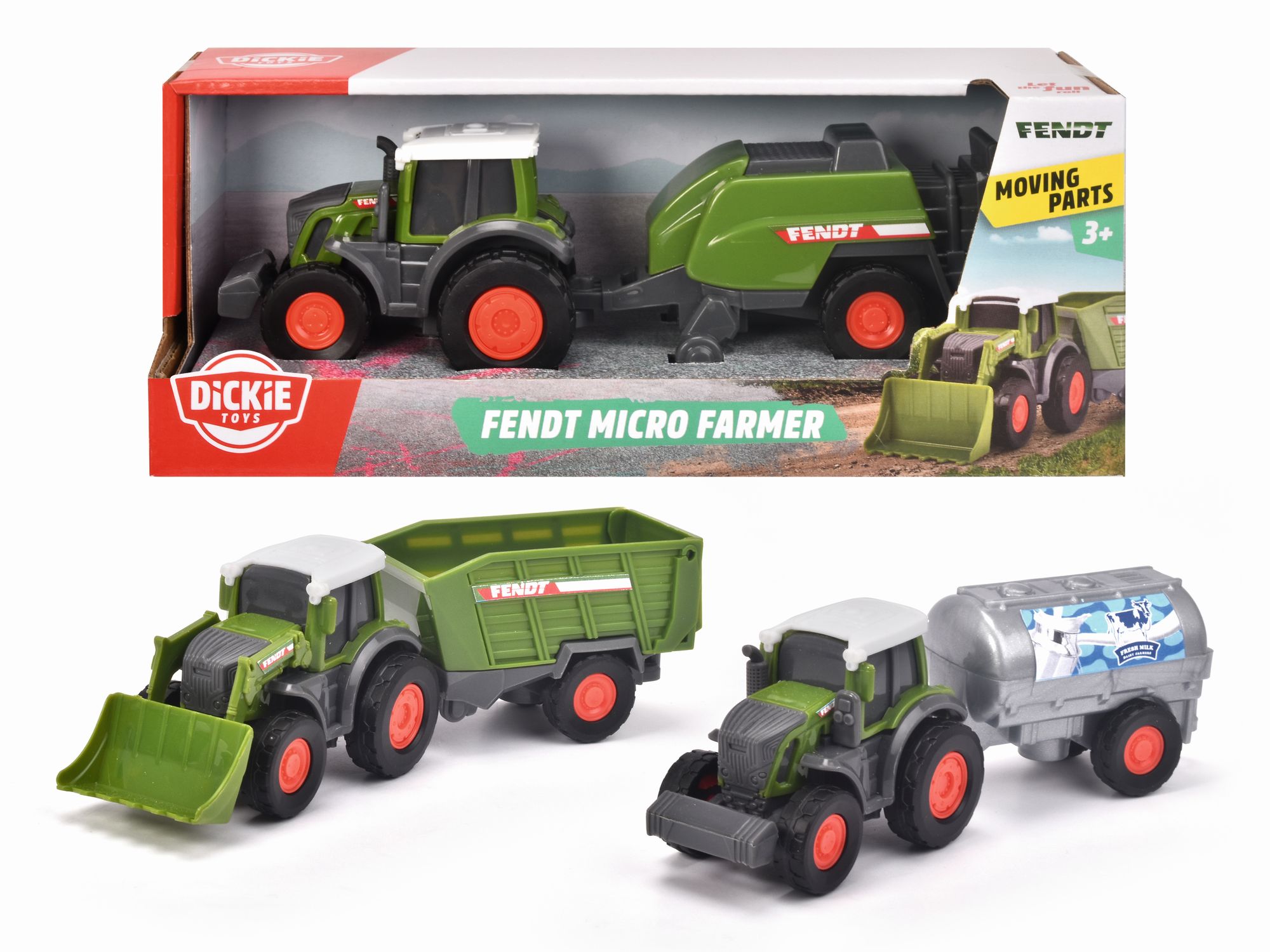 Traktor Fendt Micro Farmer, 18 cm, 3 druhy